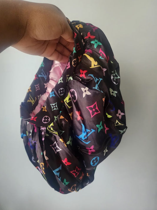 Black Colorful V Bonnet