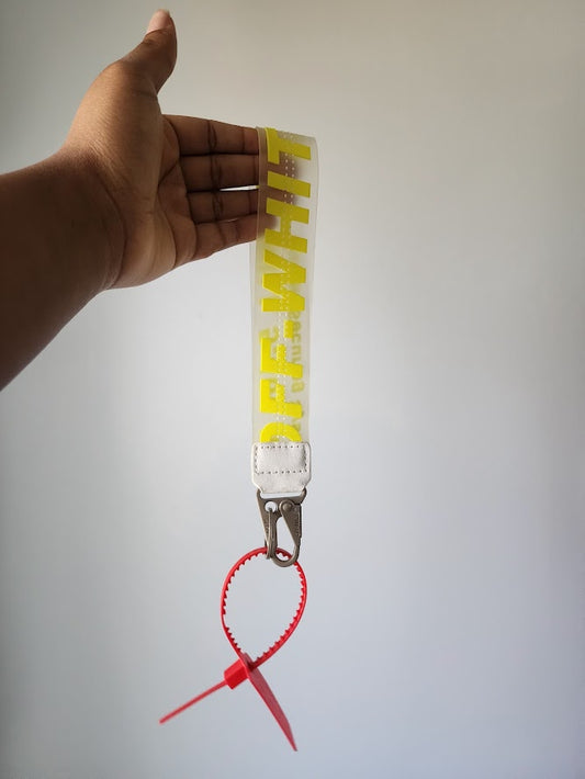 Yellow Off Keychain
