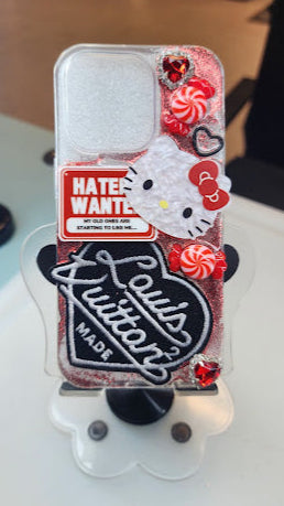 Red Hello Kitty 14 Pro Junk Case