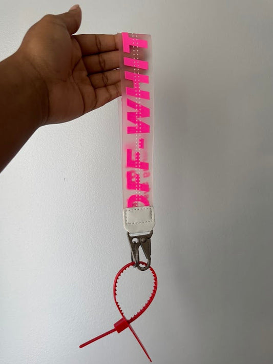 Hot Pink Off Keychain