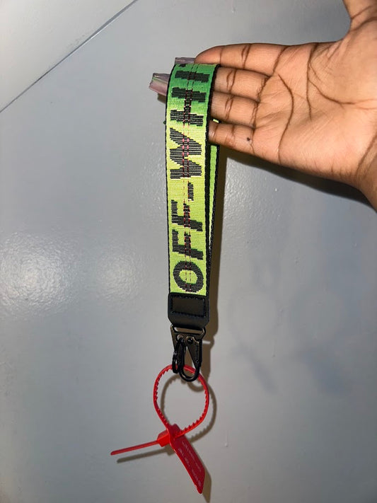 Stitched Green Off Keychain
