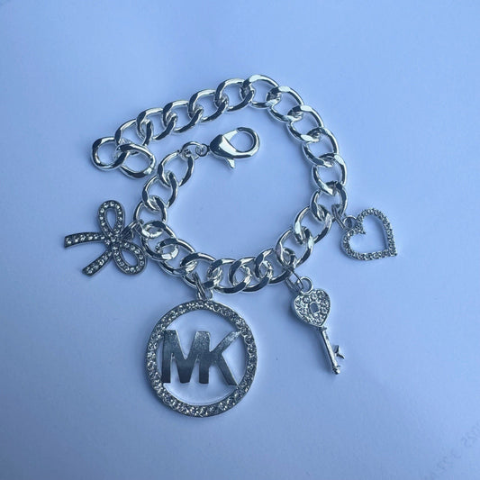 Solid Silver M Bracelet