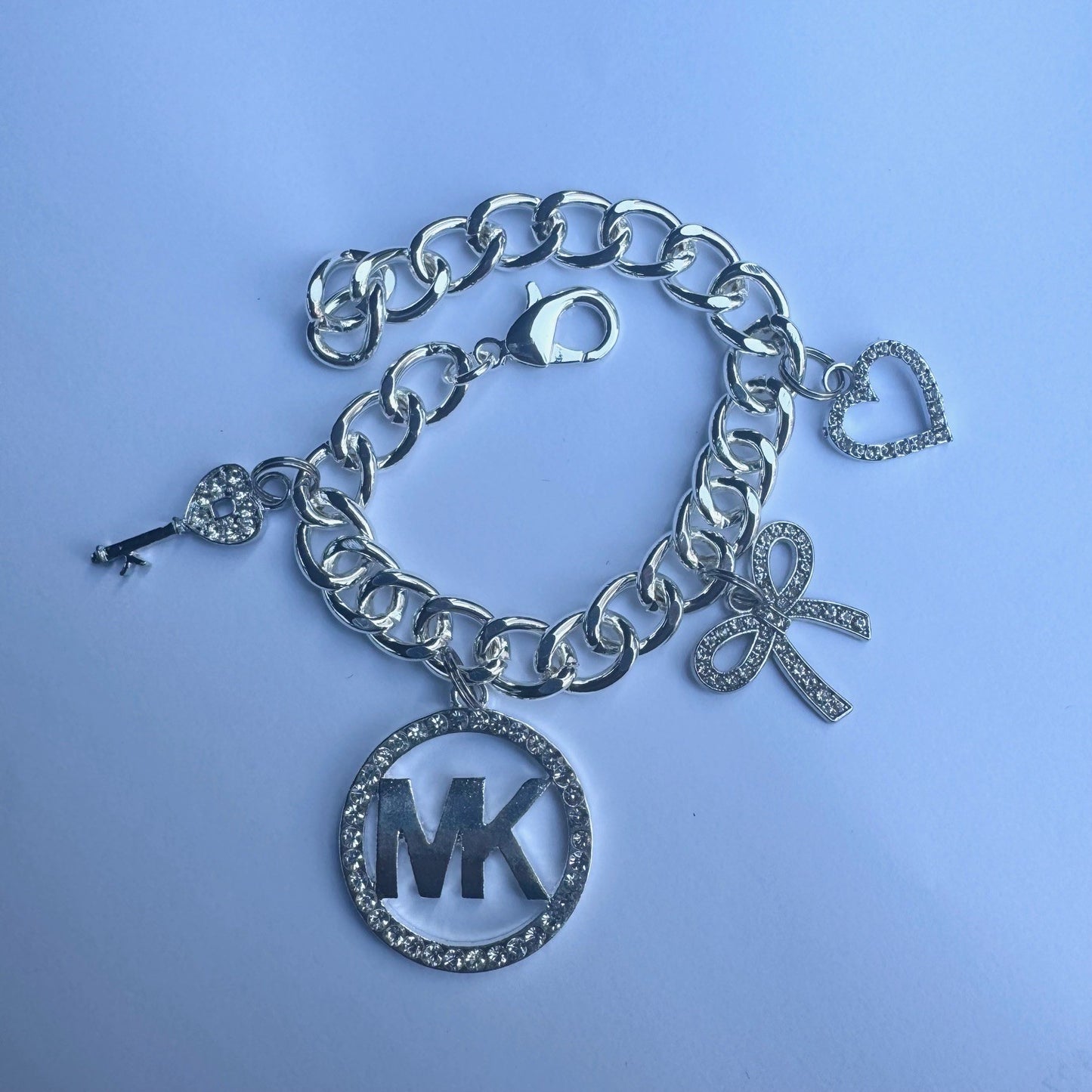 Solid Silver M Bracelet 2