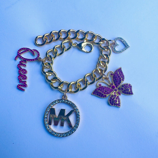 Gold & Pink M Bracelet